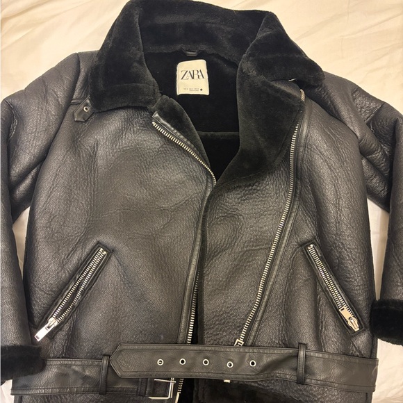 Zara Jackets & Blazers - Zara leather moto jacket